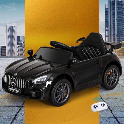 Kids Ride On Car Mercedes-Benz AMG GTR Electric Toy Cars 12V Black