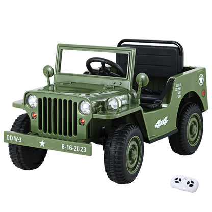 Off Road Military Toy Cars 12V Olive Color