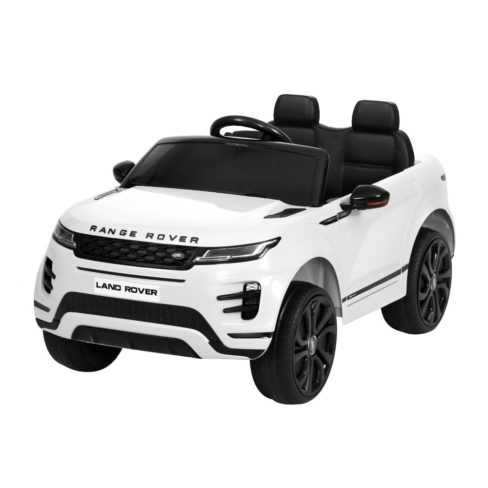 White Licensed Land Rover Electric Car