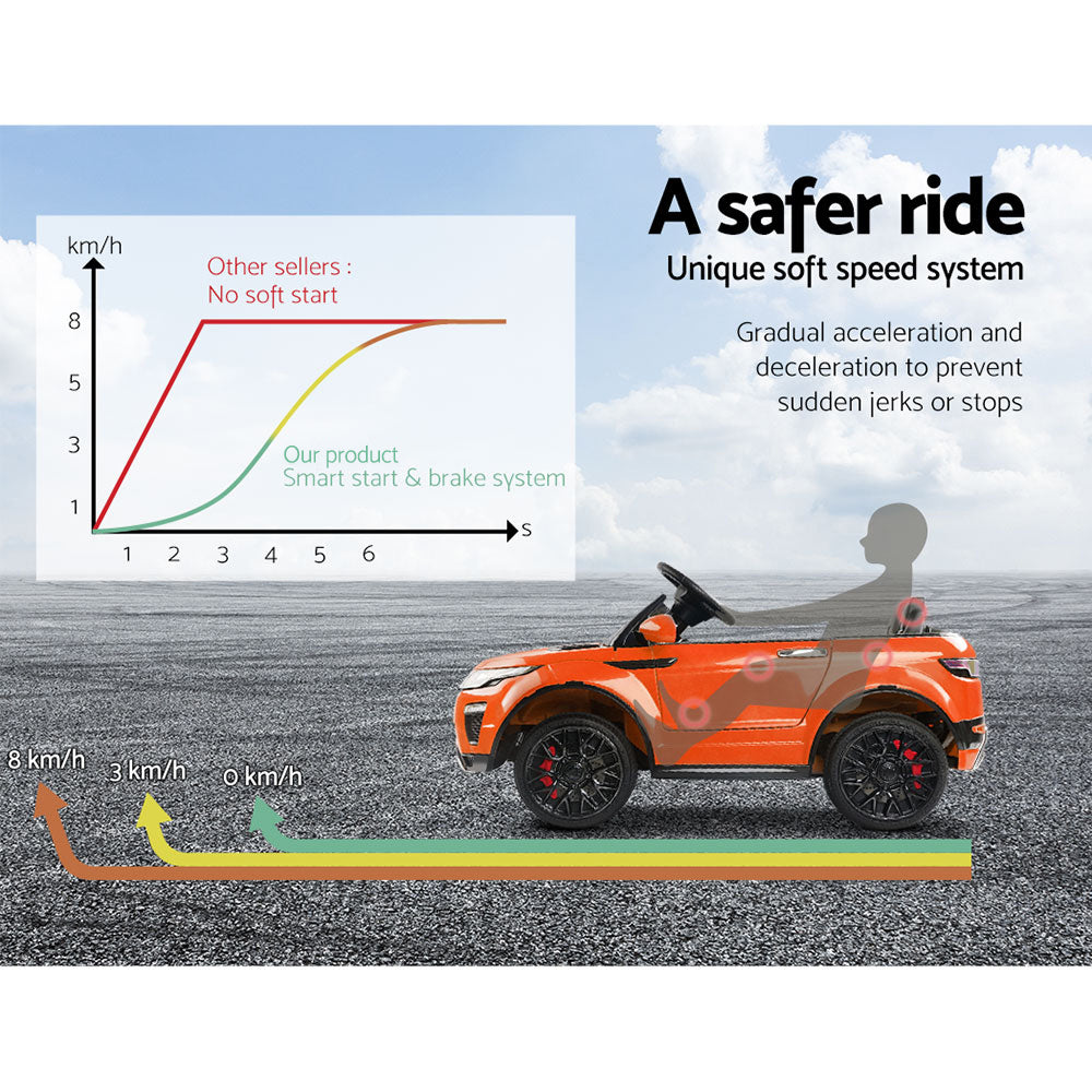 Rigo Ride On Car Rover Evoque - Orange