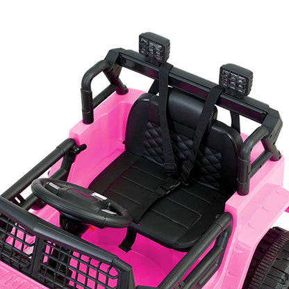 Kids Electric 12V Ride on Jeep with Remote Control - Pink