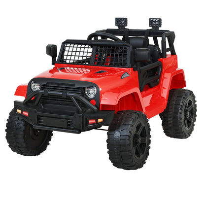 12V Ride on Jeep with Remote Control - Red