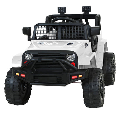 Kids Electric 12V Ride on Jeep with Remote Control - White