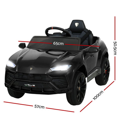 Lamborghini URUS Licensed 12v Ride-on toy car with Remote - Black