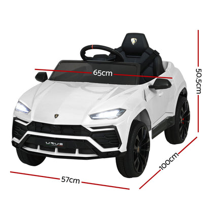 Lamborghini URUS Licensed 12v Ride-on toy car with Remote - White