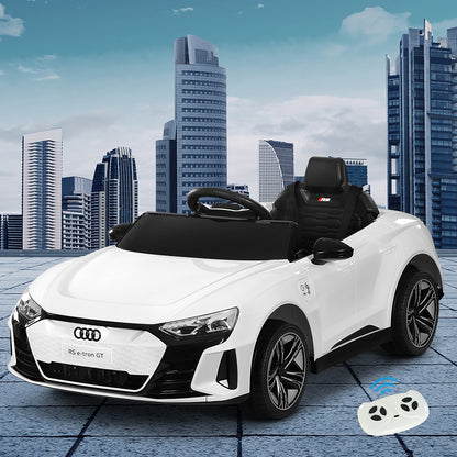 Audi RS e-tron GT Licensed Ride On Car Electric Sports Toy Car Rigo White 12V