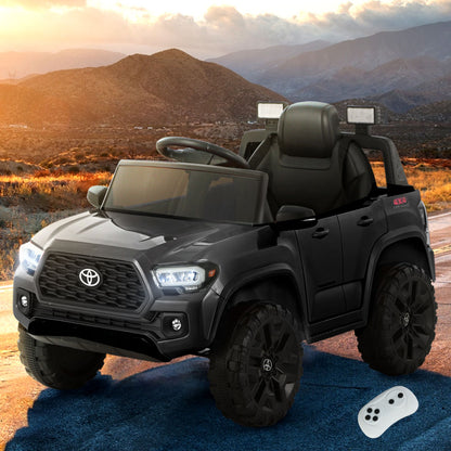 Toyota Ride On Car Kids Electric Toy Cars Tacoma Off Road 12V Battery Black