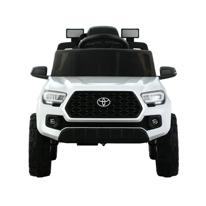 Toyota Ride On Car Kids Electric Toy Cars Tacoma Off Road 12V Battery White