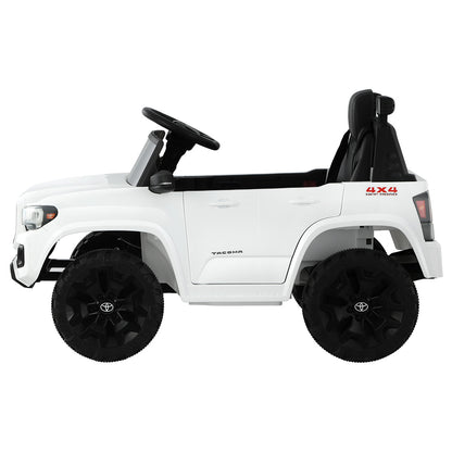 Toyota Ride On Car Kids Electric Toy Cars Tacoma Off Road 12V Battery White