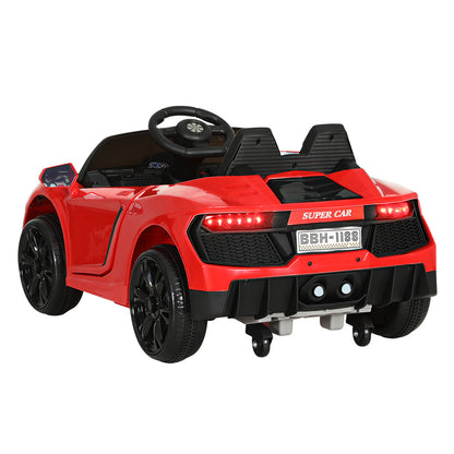 Rigo Kids Ride On Car Outdoor Electric Toys Battery Remote Control MP3 12V Red