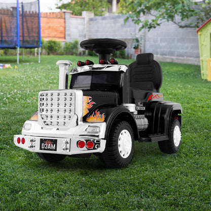 Kids Electric Toy Truck 6v Ride-on Kids Car - Black