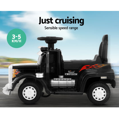 Kids Electric Toy Truck 6v Ride-on Kids Car - Black