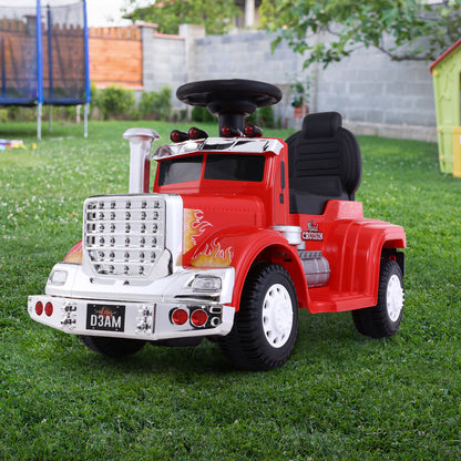 Kids Electric Toy Truck 6v Ride-on Kids Car - Red