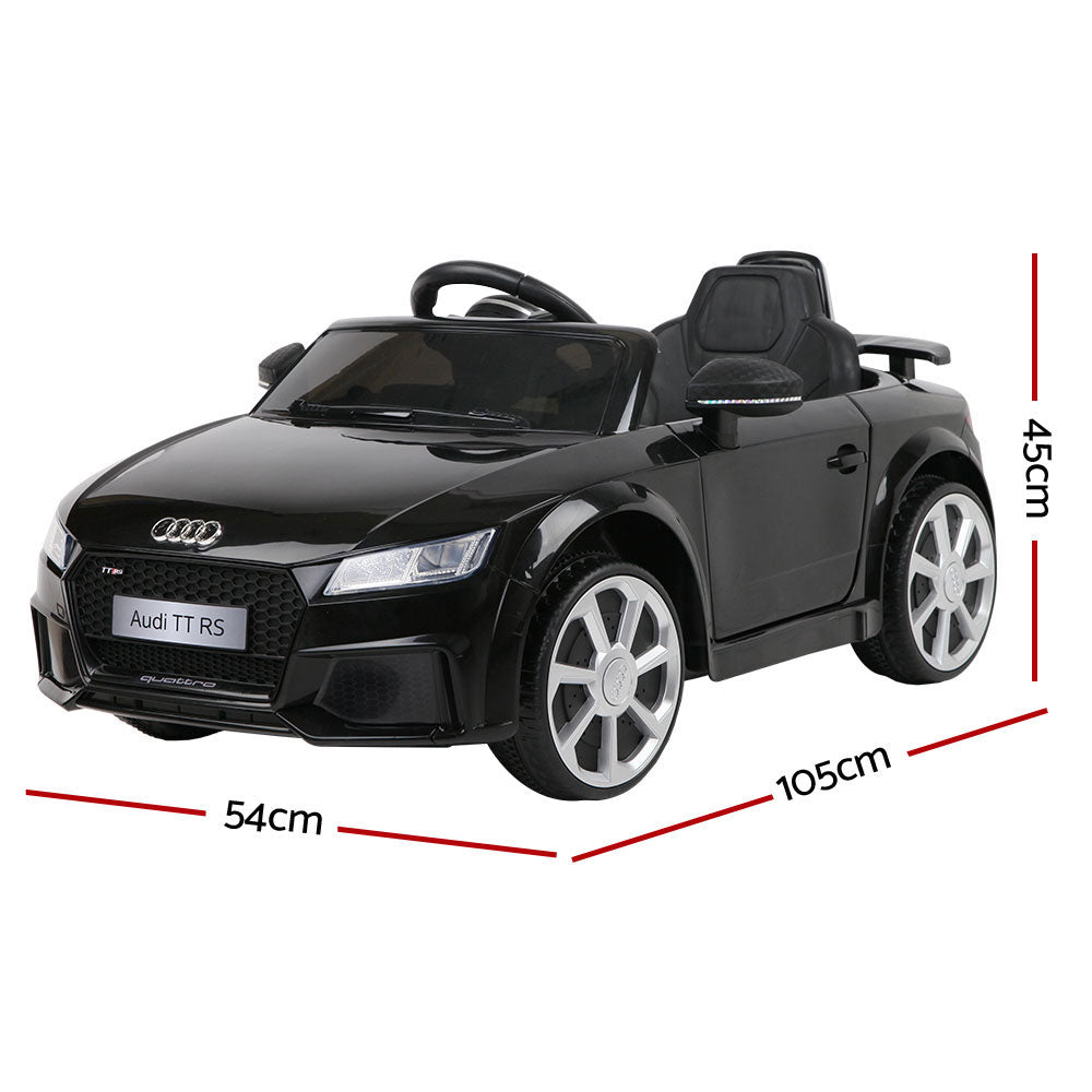 Audi TT RS Roadster Licensed 12v Ride-on Kids car - Black