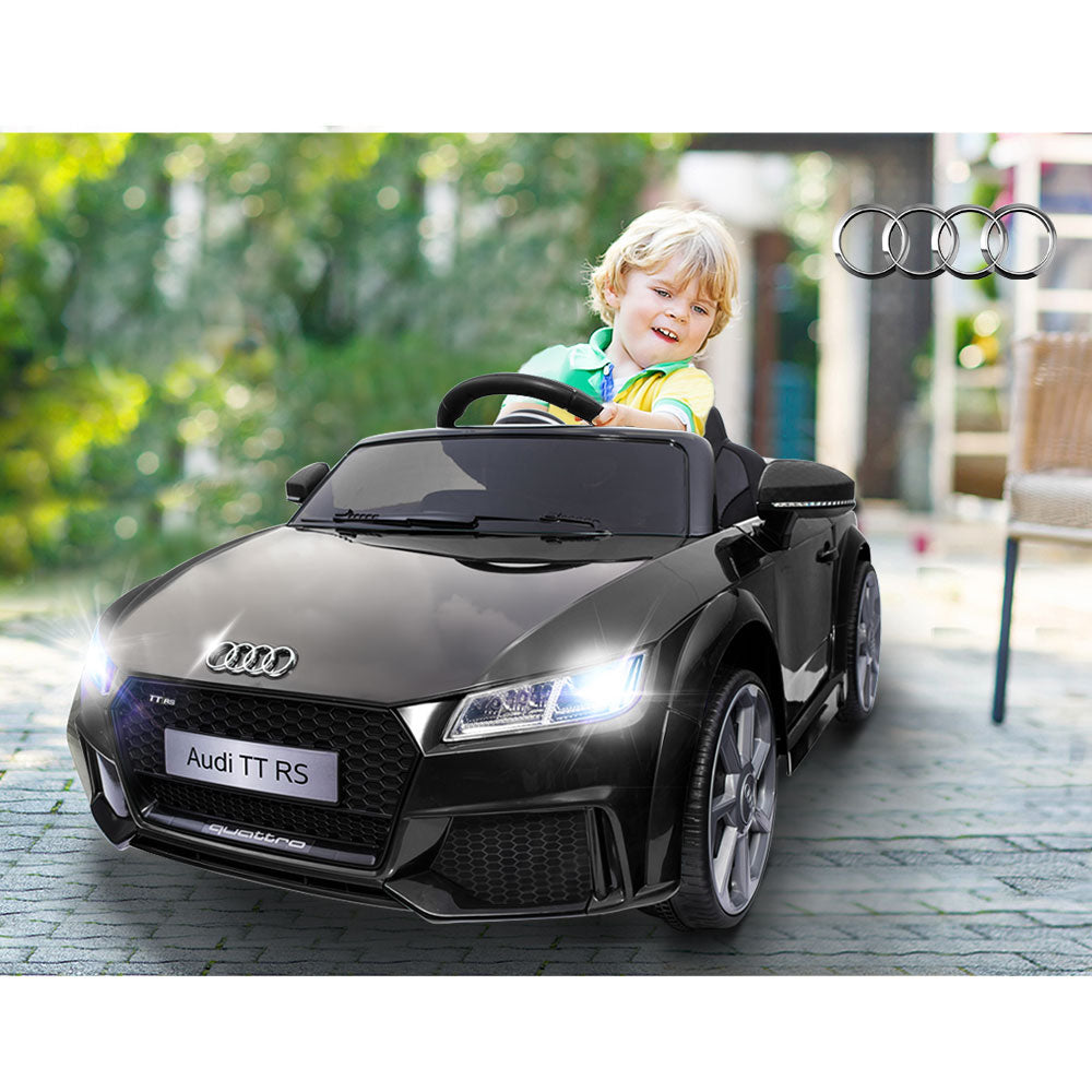 Audi TT RS Roadster Licensed 12v Ride-on Kids car - Black