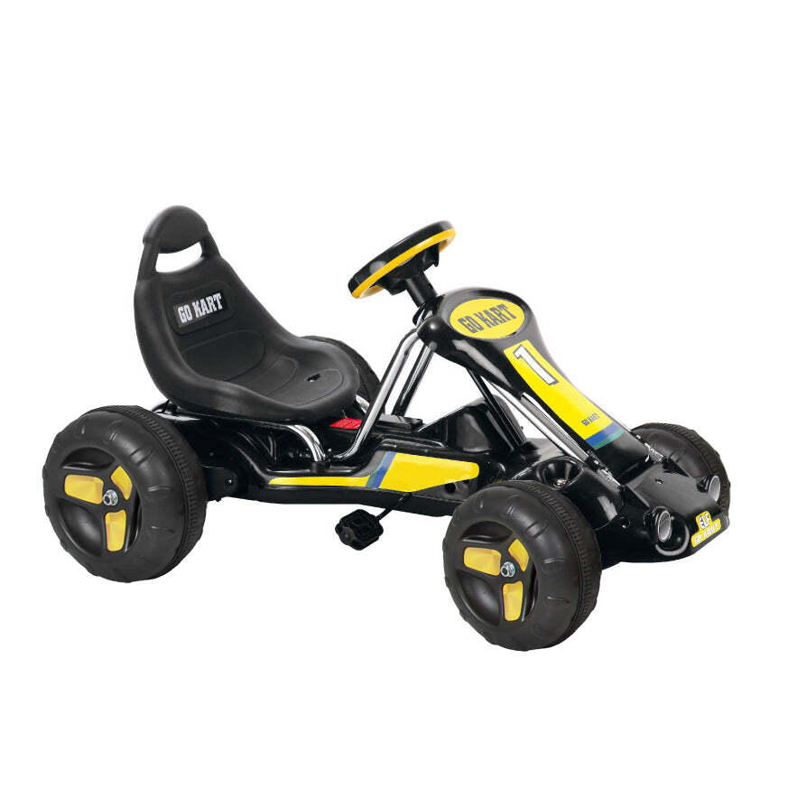 Pedal Powered Go Kart for Children (Black)