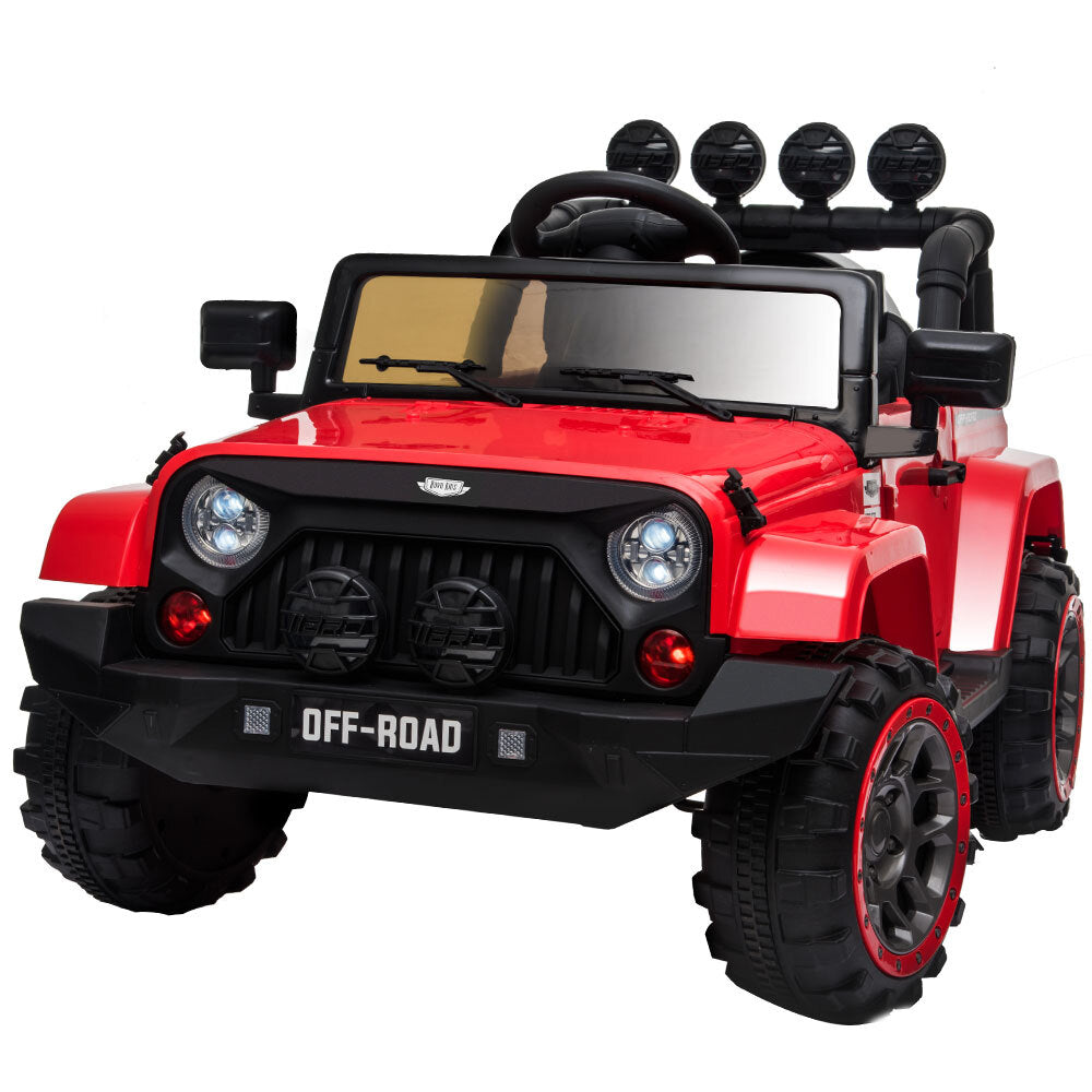 12V 4WD Jeep Inspired Car for Boys -red color