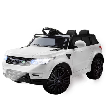 White Range Rover Ride On with Remote Control 12 Volt