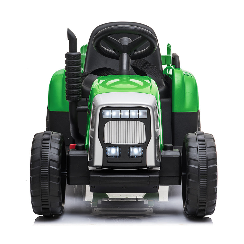 ROVO KIDS Electric Battery Operated Ride On Tractor, Green and Yellow