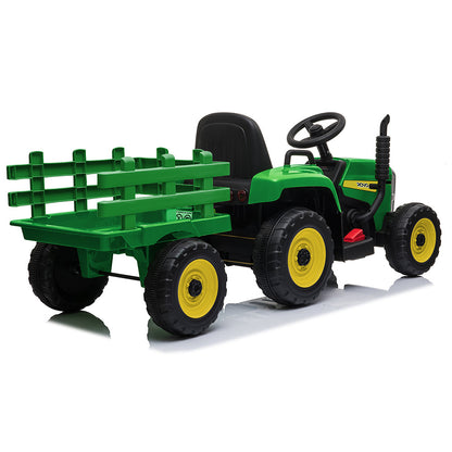 ROVO KIDS Electric Battery Operated Ride On Tractor, Green and Yellow