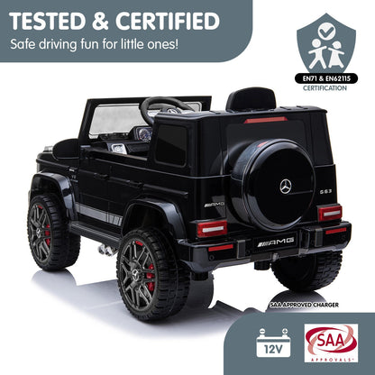 Kahuna Mercedes Benz AMG G63 Licensed Kids Ride On Electric Car Remote Control - Black