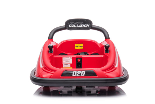 12V Kids Indoor Electric Bumper Car - Red